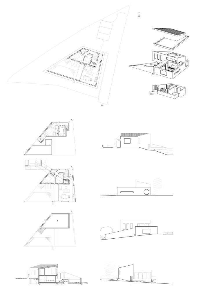 Plan, Red Soil House, Konzola Arhitekti