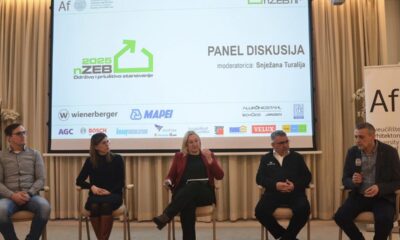 Panelisti na stručnom skupu nZEB 2025 - Održivo i pruštivo stanovanje / foto: nZEB